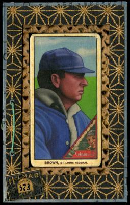 Picture, Helmar Brewing, T206-Helmar Card # 373, Mordecai BROWN (HOF), Heavy sweater, St. Louis Terriers